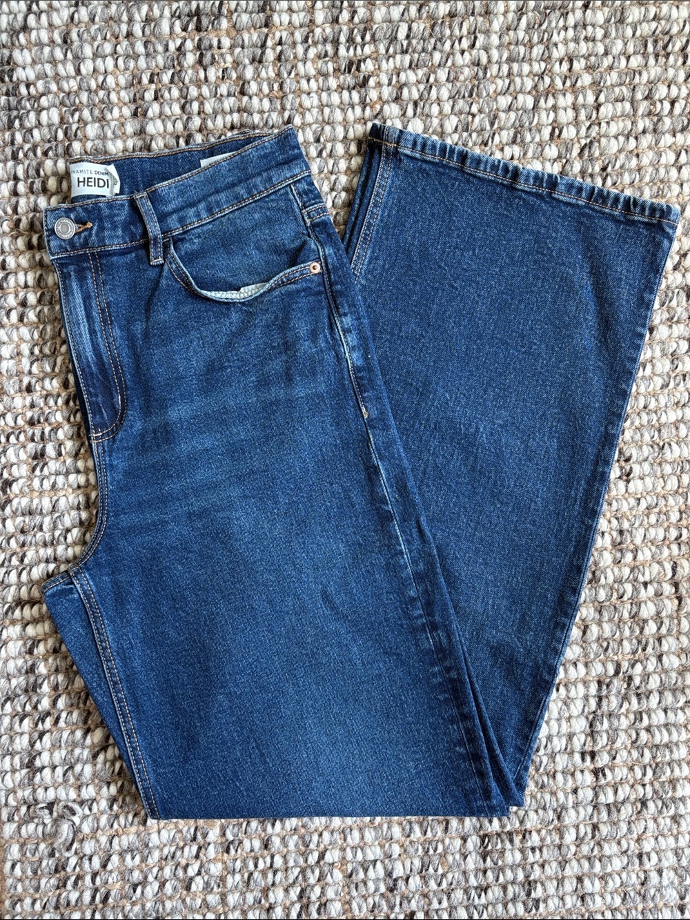 Dynamite * Heidi Wide-Leg Flare Jeans * Medium Blue * Size 30